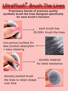 Real Techniques Real Techniques Bubble Blending Makeup Brush, Multipurpose Blending Brush For Liquid, Cream, & Powder Products, Unique Round Brush Head, Stocking Stuffer, Synthetic Bristles, Cruelty Free