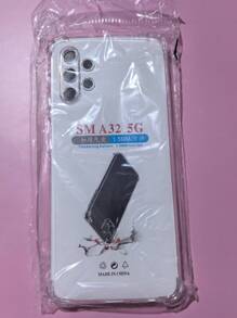 1pc Transparent Four-Corner Anti-Drop Case, Compatible With Samsung Series, Samsung Phone Transparent Four-Corner Anti-Drop Case, Phone Case, Protective Cover, Phone Shell, Phone Sleeve, Anti-Drop Phone Case, Transparent Phone Case, Minimalist Phone Case, Solid Color Phone Case, Transparent Phone Case, TPU Phone Case Anti-Drop (Military-Grade Anti-Drop)