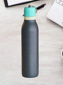 Owalaa Black Water Bottle 24oz,710ml,With Straw,Suitable For Carrying Out,Heat Preservation Time More Than 24 Hours,Cold And Hot Water Can Be Insulated,Can Make Coffee,Frozen Drinks,Suitable For Camping,Work,Indoor And Outdoor Use - màu đen - Xem 5