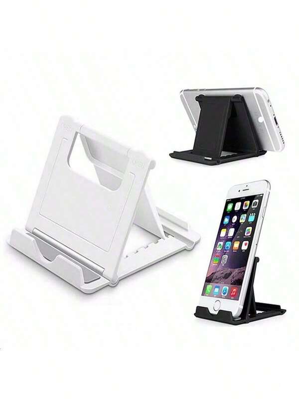 1 pieza Soporte de teléfono móvil Soporte de tableta de escritorio Plegable Portátil Soporte de escritorio encorvado
