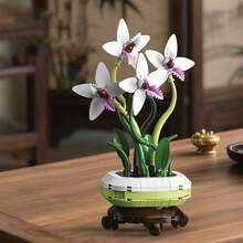 Bộ đồ chơi xếp hình MOC chủ đề cây cối - Hoa mai/Hoa cúc/Hoa lan/Cây trúc may mắn, bộ xếp hình hoa dành cho người lớn, bộ đồ trang trí nhà cửa tự làm thủ công - Quà tặng sinh nhật/Giáng sinh/Halloween/Ngày lễ tình nhân/Ngày của Mẹ - Nhiều màu - Xem 9