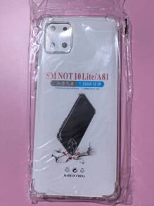1pc Transparent Four-Corner Anti-Drop Case, Compatible With Samsung Series, Samsung Phone Transparent Four-Corner Anti-Drop Case, Phone Case, Protective Cover, Phone Shell, Phone Sleeve, Anti-Drop Phone Case, Transparent Phone Case, Minimalist Phone Case, Solid Color Phone Case, Transparent Phone Case, TPU Phone Case Anti-Drop (Military-Grade Anti-Drop)