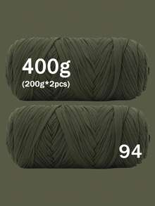 1/2pcs Premium T-Shirt Yarn - 200g/Pc High Elastic Cord Yarn, Soft & Stretchy Polyester Yarn For Vibrant Crochet Projects, Ideal For Home Decor DIY Crafts Like DIY Weaving, Crochet Projects, Handmade Weaving Bags, Baskets, Blankets, Mats, Shoes, Slippers, Cushions, And Dolls, Multicolor Yarn, Polyester Yarn, Acrylic Yarn, Knitting Accessories,