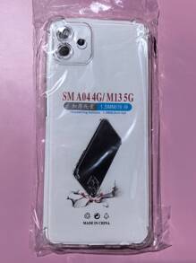 1pc Transparent Four-Corner Anti-Drop Case, Compatible With Samsung Series, Samsung Phone Transparent Four-Corner Anti-Drop Case, Phone Case, Protective Cover, Phone Shell, Phone Sleeve, Anti-Drop Phone Case, Transparent Phone Case, Minimalist Phone Case, Solid Color Phone Case, Transparent Phone Case, TPU Phone Case Anti-Drop (Military-Grade Anti-Drop)