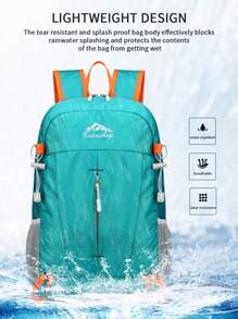 便携式户外运动背包，超轻大容量可折叠背包，适合徒步、远足、骑行、旅行、商务出行、通勤、健身等，防水耐用，是圣诞节、万圣节和感恩节的绝佳礼物。 - 彩色 - 查看 8