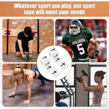 2pcs "+" Sports Wristbands, Suitable For Football And Baseball, White/Black Sports Tape For Gym, Essential Equipment For Athletes Wrist Wrap