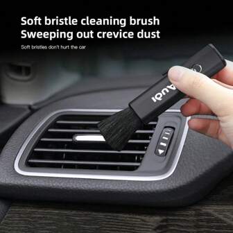 1pc Car Interior Cleaning Brush Tools Auto Accessories For Audi A3 Q5 A1 TT R8 Q3 A8 A4 A5 A6 Q6 S3 Q2 S1 Q4 Q7 A7 SQ8 SQ2 Q8