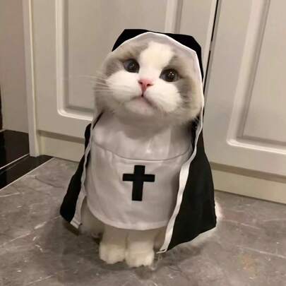 Trang phục mèo, Trang phục thú cưng dễ thương, Trang phục hóa trang Halloween, Bộ quần áo mèo ngộ nghĩnh