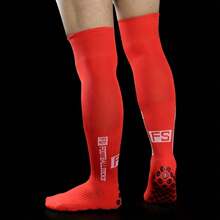 FS Football Socks With Circular Silicone Suction Cups Anti-Slip, Terry Loop Footbed, Moisture-Wicking Long Calf Sports Socks For Men Women Soccer Training, Match, Gym Fitness, Rugby - Multicolor - View 5