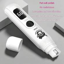 QuietPet USB Rechargeable Pet Nail Grinder With Diamond Bit - Low Vibration, Durable Plastic, Cordless Dog And Cat Paw Care Tool, Suitable For All Breeds