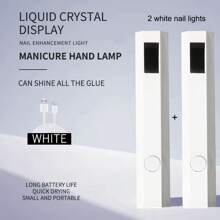 Lámpara secadora de uñas portátil conveniente UV/LED para curar todo tipo de esmalte de uñas, herramienta de arte de uñas recargable USB de secado rápido