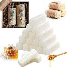 8 块白色纯蜂蜡块 - 高品质蜡模材料，适用于 DIY 工艺品、蜡烛制作和手工护肤品，无需电源，工艺用品，传统工艺，自然外观 - 白色 - 查看 6