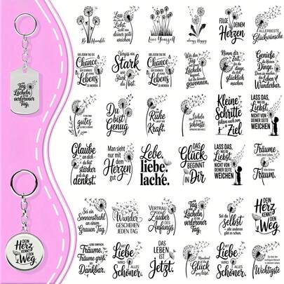 48 peças/Conjunto Adesivos de Transferência de Chaveiro UV DTF, Papel de Transferência UV DTF com Design de Flores Cristãs, Papel de Transferência de Chaveiro à Prova d'Água, Adequado para Chaveiros de Hotel, Chaveiros de Chocolate Sub e Decorações de Copo