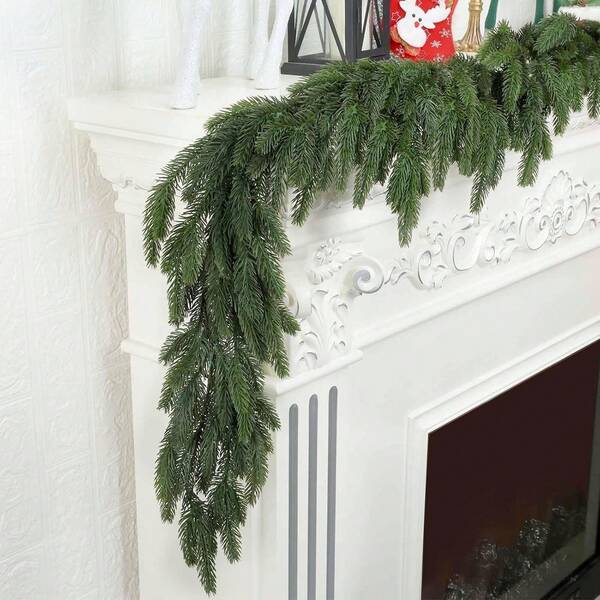 5/6/9Ft Realistic Christmas Garland,Natural Droopy,Soft Bendable Cedar Garland, Lifelike Garland Christmas Decorations,Christmas Garland For Mantle Table Fireplace Stairs Christmas Decorations Outdoor Home Decor Room Decor Winter Christmas Decorations Home Christmas Gifts Christmas Decor