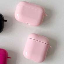 Pink Regular Case Compatible With Apple Bluetooth Earphones, Anti-Fall Protective Case Suitable For AirPods Bluetooth Earphones, Anti-Scratch And Anti-Fall Protective Case