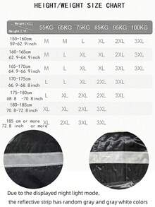 Men And Women Separated Raincoat And Rain Pants Set, Full Body Reflective Long Anti-Riot Raincoat For Food Delivery Riders & Motorcycle Enthusiasts - Multicolor - View 10