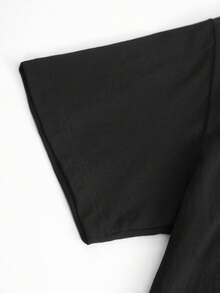 Men'S Black Western Cowboy Graphic T-Shirt - American Wild West Bull Skull Back Print Tee, Breathable Summer Shirt For Casual Outfits, Themed Events & Casual Attire - Lightweight Everyday Top, Cowboy Accessories, Outdoor Activities, Bold Design, Soft Material, Statement Tee, Fashion Enthusiasts, Outdoor Clothing,  Top, Comfortable Fit, Short Sleeve Top, Outdoor Adventurers - 黑色 - 查看 4