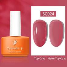 Tonitu g. Tonitu G 7ml Gelee Gel Nagellack - Nude Pink Rose Lila Rot Grau Burgund Braun, verschiedene Farben Abweichbar, UV/LED Aushärtung, transluzentes Nude Pink Rot Minzgrün Milchrot Halbpermanenter Gel Nagellack für Maniküre Zuhause Salon & Nagelkunst, Geschenk für Frauen Nägel - Verschiedenfarbig - Übersicht 4