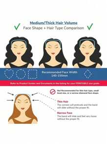 3/2/1 pieza Diadema cuadrada para gafas, diadema sin presión, diadema para usuarios de gafas, lentes de sol sin dolor de cabeza con diadema cómoda, accesorio de verano para el cabello invisible fijado para mujeres, accesorio para el cabello grueso dedicado para gafas de sol, accesorios para mujeres y niñas, sin deslizamiento