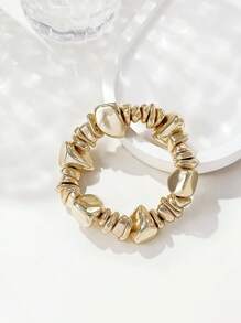 1pc Fashionable Vintage Bohemian, Exaggerated Thick Acrylic Beaded Bracelet, (Can Be Freely Matched Into Multiple Stacked Bracelets), Suitable For Women, Couples, Parties, Daily Wear, Luxury & High-End