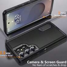 Phone Case For Galaxy S25 Ultra L 3 In 1 I Shockproof Heavy Duty Anti-Scratch Rugged Kickstand Cover(1 Pack )