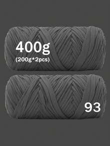1/2pcs Premium T-Shirt Yarn - 200g/Pc High Elastic Cord Yarn, Soft & Stretchy Polyester Yarn For Vibrant Crochet Projects, Ideal For Home Decor DIY Crafts Like DIY Weaving, Crochet Projects, Handmade Weaving Bags, Baskets, Blankets, Mats, Shoes, Slippers, Cushions, And Dolls, Multicolor Yarn, Polyester Yarn, Acrylic Yarn, Knitting Accessories,