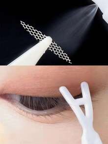 240 szt., 5 arkuszy papieru, które przylegają do wody, niewidoczna siateczka, koronkowy podwójny plaster na powieki, bez kleju, długotrwały model, naturalny plaster upiększający, makijaż, tani, wystrój pokoju, toaletka, podróże, sypialnia, akcesoria do makijażu