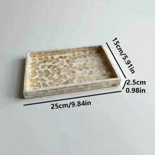 1 个椭圆形现代贝壳托盘，表面涂有融化的油漆 - 适合圣诞节、万圣节、感恩节、情人节和其他场合