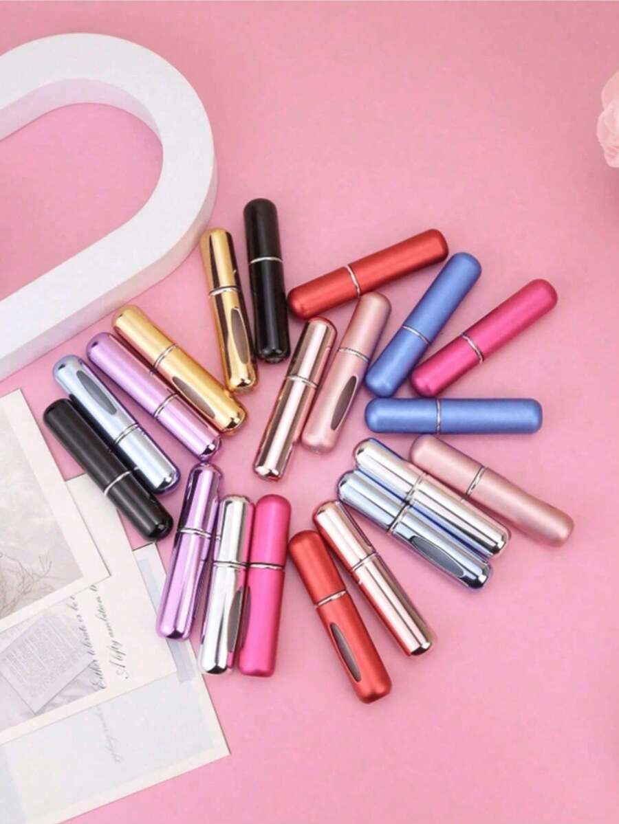 3 chai xịt nước hoa mini 5ml, bình xịt nước hoa cầm tay, vỏ kim loại, bình xịt nước hoa bằng hợp kim nhôm có vòi phun nano, bình xịt nước hoa mini 5ml nhiều màu sắc mới, thích hợp cho các chuyến đi chơi, hẹn hò, tiệc tùng.
