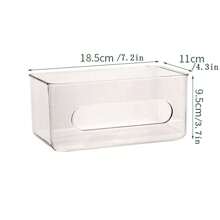 1 pieza Dispensador de pared para caja de pañuelos, dispensador de papel de pañuelos faciales para el baño, la cocina, el aseo