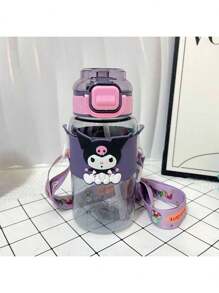 Sanrio 1 pieza Botella de agua redonda de 600ml de Sanrio, disponible en 3 estilos, apropiada para estudiantes y deportes