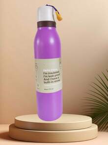 Owa Laa Purple Water Bottle 24oz,710ml,With Straw,Suitable For Carrying Out,Heat Preservation Time More Than 24 Hours,Cold And Hot Water Can Be Insulated,Can Make Coffee,Frozen Drinks, Suitable For Camping,Work,Indoor And Outdoor Use,Valentine's Day - 紫色 - 查看 7