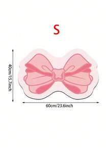 1 szt. mata podłogowa z kokardą, mata łazienkowa, mata chłonna z błota okrzemkowego do toalety, szybkoschnąca, miękka, antypoślizgowa mata do wejścia do domu, łazienki, kuchni, drzwi