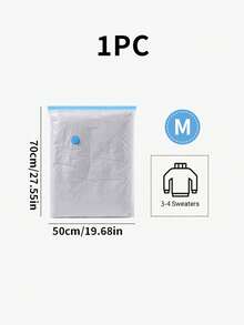 5 cái/4 cái/3 cái/1 cái Túi đựng chân không tiết kiệm không gian Thích hợp đựng quần áo, nệm, chăn, chăn bông, gối, chăn bông, khi đi du lịch và di chuyển - Trong sáng - Xem 12