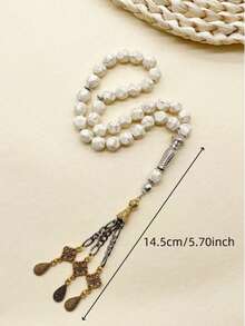 33pcs Faux Agate Bead Triple Strand Middle Eastern Arabic Prayer Beads