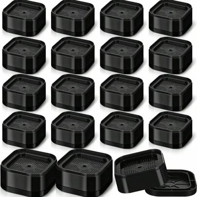 4/8/16/24 件规格。3、2.1 或 2.9 英寸等，适用于桌子、书桌、沙发、橱柜、床、耐用可调节床升降垫，适用于卧室床脚、可堆叠方形升降垫、升降、圣诞节