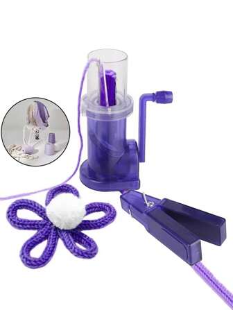 1 件创意针织机便携式手工编织工艺手链编织工具装饰手工编织机线轴编织器，圣诞节 DIY 帽子、手套、围巾礼物