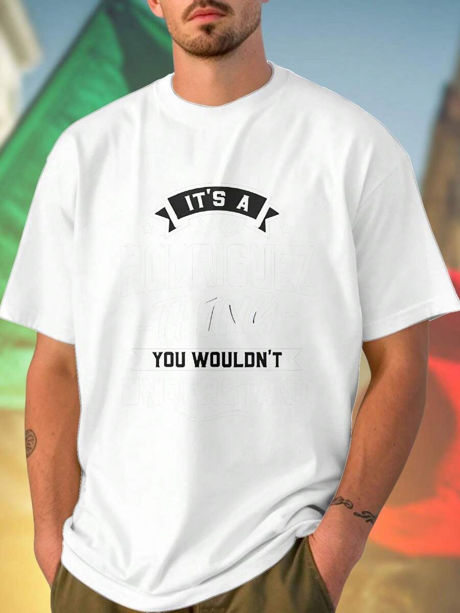 Maglietta Uomo IT'S A RODRIGUEZ THING YOU WOULDN'T UNDERSTAND Divertente  Moda Casual Regalo Unico per Compleanno Famiglia Amici Idea Regalo Originale Sorpresa Elegante Offerta Imperdibile