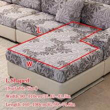 1pc All Season Jacquard Plush Anti-Slip Sofa Cushion Cover, Soft & Skin-Friendly Modern Minimalist Style, Pet-Proof Elastic Sofa Slipcover, Suitable For L-Shaped Combination Sofa And 1/2/3/4 Seat Sofa (Sold Individually) - Grey - View 18