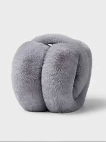 1个冬季保暖耳罩，仿兔毛材质，保暖内衬可折叠耳罩，防风可折叠耳套，冬季秋季配饰