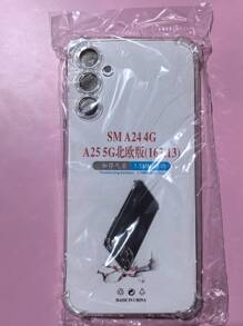 1pc Transparent Four-Corner Anti-Drop Case, Compatible With Samsung Series, Samsung Phone Transparent Four-Corner Anti-Drop Case, Phone Case, Protective Cover, Phone Shell, Phone Sleeve, Anti-Drop Phone Case, Transparent Phone Case, Minimalist Phone Case, Solid Color Phone Case, Transparent Phone Case, TPU Phone Case Anti-Drop (Military-Grade Anti-Drop)