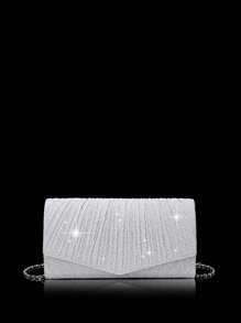 女士钻石首饰 闪耀奢华水钻首饰套装 闪耀项链 耳环 手链套装 闪粉皱纹手提宴会包 V型翻盖信封包 手提包 宴会包 钱包手提包 优雅手提宴会包 手提包 女士舞会手提包 女士新娘宴会包 舞会手提包 金属链条手提包 婚礼派对手提包 酒会婚礼 新款钱包宴会包