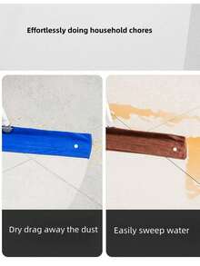 Rubber Squeegee Broom With Handle, Can Clean Floors, Windows, Silicone Pet Hair, Indoor Cleaning Magic Broom, Can Clean Glass, Hair, Fine Dust And Liquids, Suitable For Smooth Floors And Carpets - Multicolor - View 6