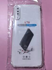 1pc Transparent Four-Corner Anti-Drop Case, Compatible With Samsung Series, Samsung Phone Transparent Four-Corner Anti-Drop Case, Phone Case, Protective Cover, Phone Shell, Phone Sleeve, Anti-Drop Phone Case, Transparent Phone Case, Minimalist Phone Case, Solid Color Phone Case, Transparent Phone Case, TPU Phone Case Anti-Drop (Military-Grade Anti-Drop)