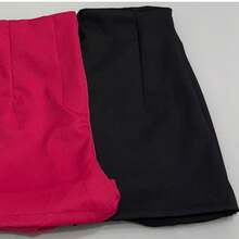 Kit De 2 Short Social Alfaiataria Nova Moda 2025 - PINK PRETO - Visão 2