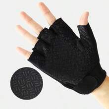 زوج من قفازات الدراجة نصف الأصابع للجنسين، تصميم قماش شبكي قابل للتنفس وملائم للاستخدام العسكري والخارجي، مقاوم للانزلاق، مع تصميم مريح وحزام معصم قابل للتعديل - راحة اليد معززة مناسبة لركوب الدراجات BMX والدراجات الجبلية والطرق السريعة والتسلق الجبلي - باللون الأسود/الأحمر/الأزرق، اكسسوارات الدراجة، قفازات عصرية، إغلاق سحاب آمن'