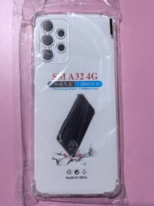 1pc Transparent Four-Corner Anti-Drop Case, Compatible With Samsung Series, Samsung Phone Transparent Four-Corner Anti-Drop Case, Phone Case, Protective Cover, Phone Shell, Phone Sleeve, Anti-Drop Phone Case, Transparent Phone Case, Minimalist Phone Case, Solid Color Phone Case, Transparent Phone Case, TPU Phone Case Anti-Drop (Military-Grade Anti-Drop)
