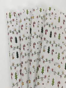 15/40 张、圣诞灯图案薄纸、圣诞树、糖果、星星 - 19.69 英寸 * 13.78 英寸、手工包装纸、易于保护的物品、礼品盒填充物、派对装饰 - 圣诞风格设计、耐用包装、节日包装、节日装饰 - 彩色 - 查看 2