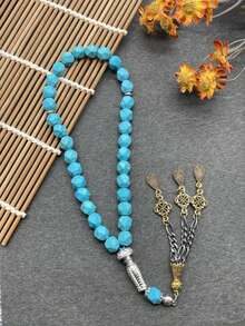 33pcs Faux Agate Bead Triple Strand Middle Eastern Arabic Prayer Beads