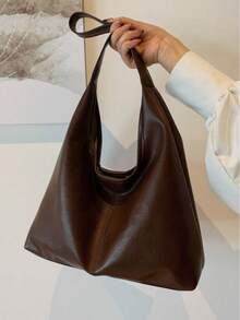 Korean Minimalist Casual Pu Tote Bag Combination Bag, Autumn And Winter Retro All-In- Shoulder Tote Bag, With Change Bag Mother Bag, Large Capacity Commute Shopping Bag, School Supplies, School Bag, School Handbag, School Tote Bag, School Bookbag, Back To School Bags, Waterproof, Lightweight, Portable, Business Casual, Suitable For Women College Students, Teacher, Perfect For Back To School, First Day Of School, Work , Business, Commute, Holiday